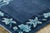 Late 20th Century Contemporary Chinese Deco Style Floral Navy & Blue Wool Rug by Rug & Kilim India For Sale - Image 5 of 8