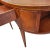 1920s English Hepplewhite Mahogany Oval Leather Top Writing Desk Inlaid & Drawer For Sale - Image 12 of 18