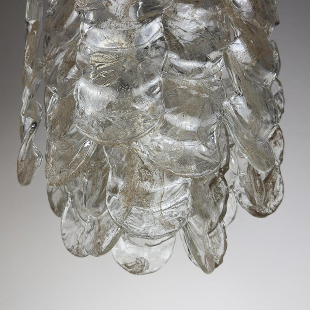 Vintage Murano Glass Chandelier from Mazzega, Italy 1970s For Sale - Image 15 of 18