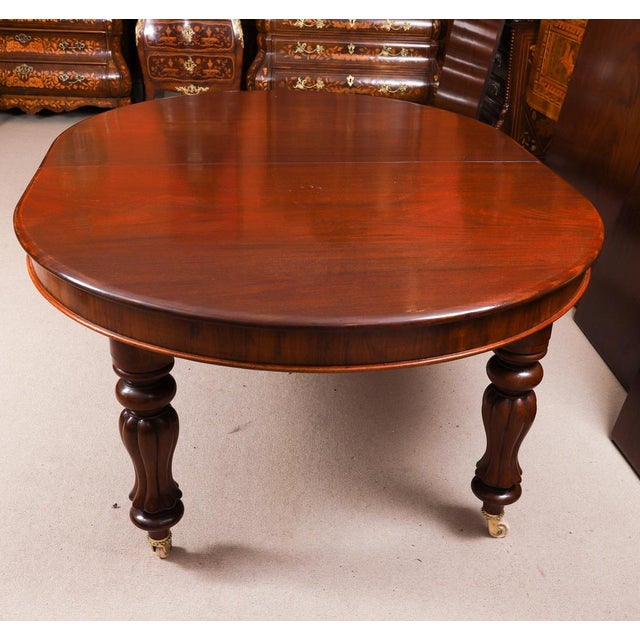 Antique Extendable Dining Table and Balloon Back Chairs in Mahogany, 1800s, Set of 17 For Sale - Image 10 of 18