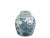A beautiful blue and white finished porcelain ginger jar with the hand painted birds and blooming flowers. This lidded jar...