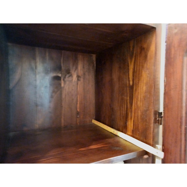 Antique Tuscan Chestnut Display Cabinet, Early 20th Century For Sale - Image 12 of 14