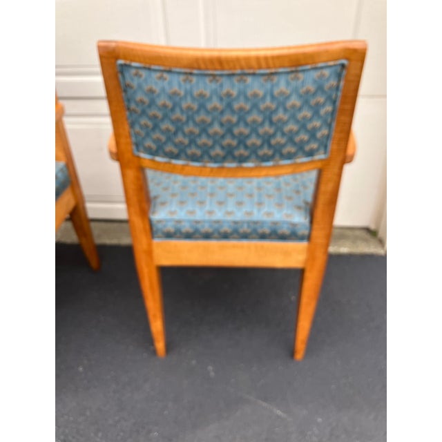 Art Deco Pair of Mid Century Armchairs in the Style of Andre Arbus For Sale - Image 3 of 8