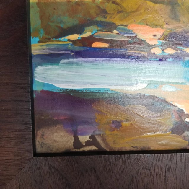 Coastal 1980s Coastal Scene Painting, Framed For Sale - Image 3 of 5