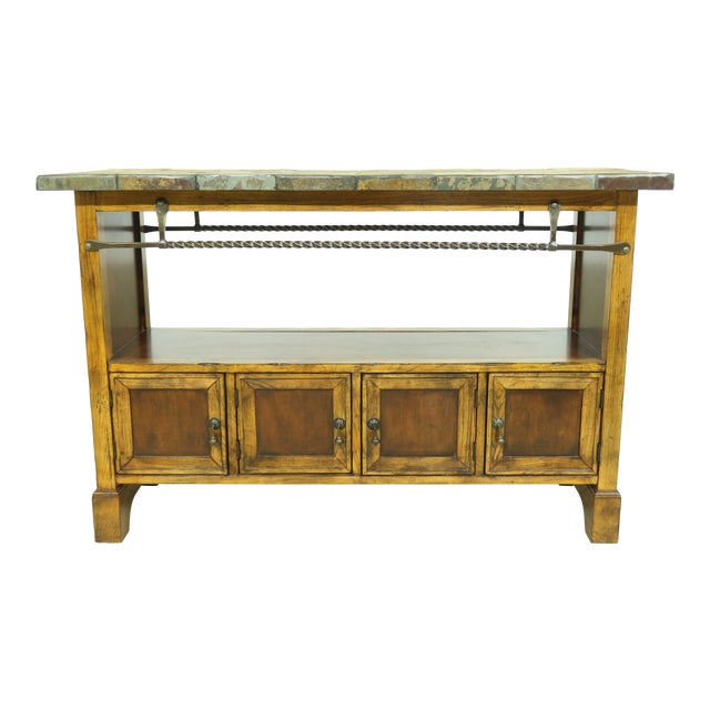 Continental Style Stone Top Console Vanity Chairish