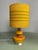 Mid-Century Ochre Yellow Opaline Glass Table Lamp with Shade from Glasfabriek De Rupel, Belgium, 1960s For Sale - Image 10 of 13