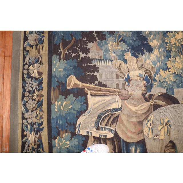 Early 21st Century Zabihi Collection Mid 18th Century French Tapestry of Charlemagne - 8'7" x 10'1" For Sale - Image 11 of 18
