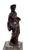 Classical Roman 17th Century Bronze Statue of Standing Draped Classical Figure. For Sale - Image 3 of 10