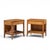 Broyhill Brasilia Mid Century Walnut and Brass Nightstands - Pair Each nightstand measures: 22.25 wide x 15 deep x 22...