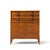 Kent Coffey Perspecta Mid Century Walnut and Rosewood Highboy Dresser This highboy measures: 40 wide x 19 deep x 46 inches...