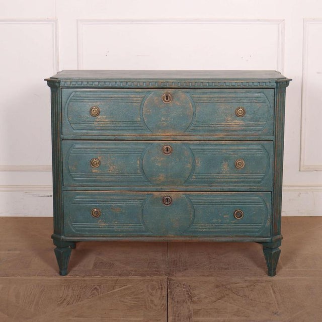 Early 19th Century Swedish Painted Commode For Sale - Image 9 of 9