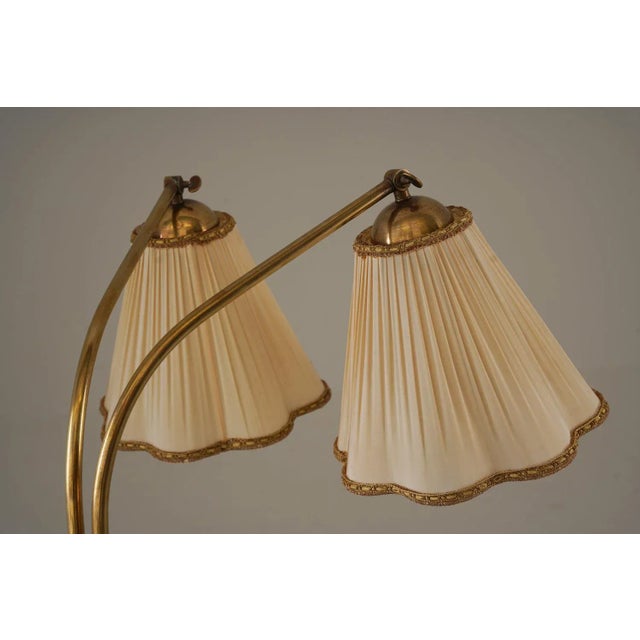 Swedish Modern Floor Lamp attributed to Tor Wolfenstein for Ditzingers, 1940s For Sale - Image 4 of 8