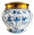 Vintage Delft Blue Lidded Jar by Zenith Gouda, 1940s For Sale