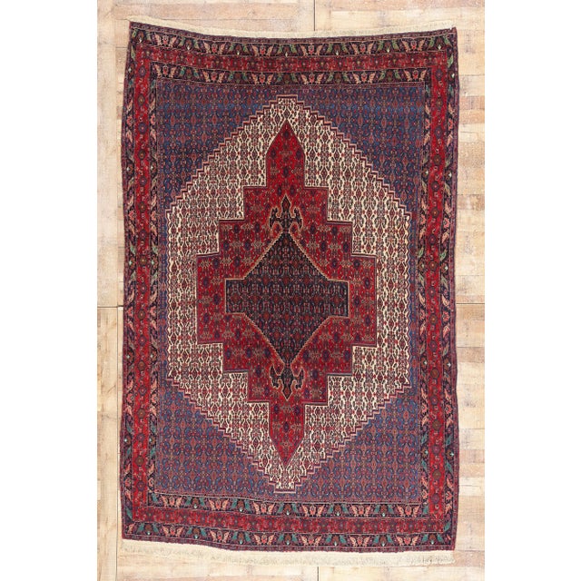 Vintage Persian Bijar Rug, 06'09 X 10'04 For Sale - Image 10 of 10