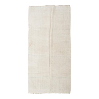 Vintage Modern Hemp Kilim Rug - 5`0″ X 10`8″ Ft. For Sale