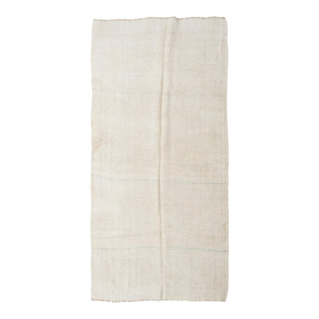 Vintage Modern Hemp Kilim Rug - 5`0″ X 10`8″ Ft. For Sale