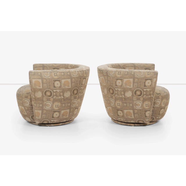 Thayer Coggin Pair of Swivel Set Lounge Chairs by Thayer Coggin For Sale - Image 4 of 10