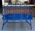 Royal Blue Enamel Aluminum Windsor Bench.
