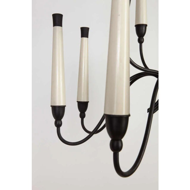 Black & White Chandelier, 1950s For Sale - Image 6 of 9