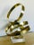 Dan Murphy (B.1942 Chicago) Gold Toned Ribbon Sculpture Dated 1986 For Sale - Image 13 of 13