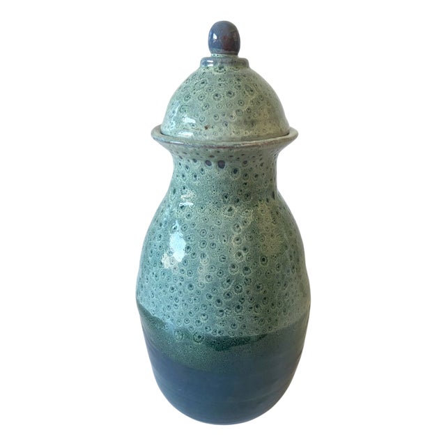 Glazed Terracotta Urn from DP Art, France For Sale
