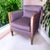 Kravet Late 20th Century Kravet Furniture Handmade Contemporary Armchair With Walnut Frame and Rich Purple Upholstery For Sale - Image 4 of 5