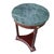 Regency Style Marble Pedestal side table Hollywood Regency style tripod pedestal mahogany table featuring a rich...