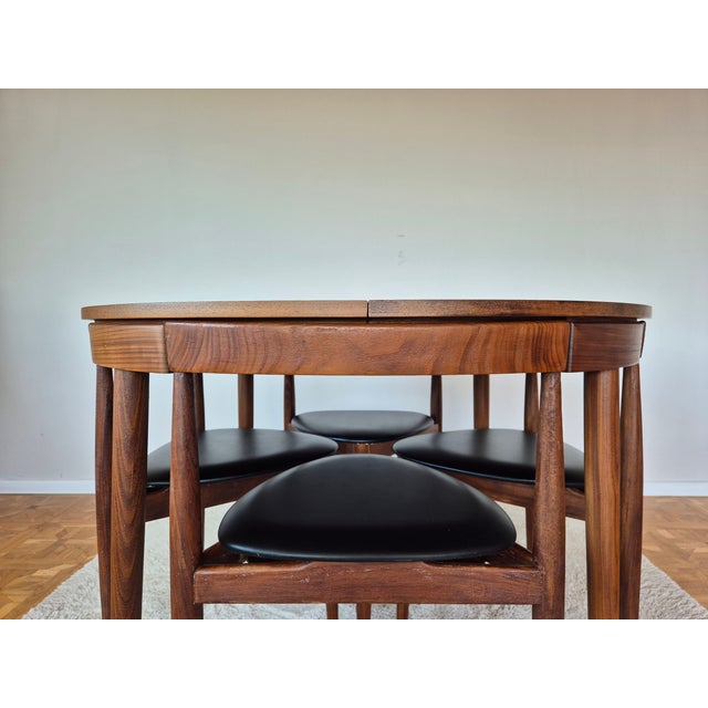 Round Extendable Dining Table and Chairs in Teak by Hans Olsen for Frem Røjle, Denmark, 1960s, Set of 5 For Sale - Image 13 of 16