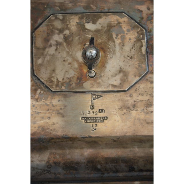 English Walker and Hall Silver Plated Ink Stand Desk Stand from Sheffield, 1880s For Sale - Image 15 of 16