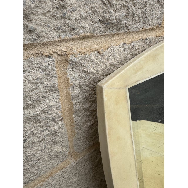 Cream Late 20th Century French Cream Vanity Table With Mirror and Matching Bench, 2 Pieces For Sale - Image 8 of 15