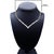 Early 21st Century 14K Yellow and White Gold 3.00 Cttw Round and Princess Cut Diamond "V" Shape Statement Necklace (H-I Color, SI2-I1 Clarity) For Sale - Image 5 of 5
