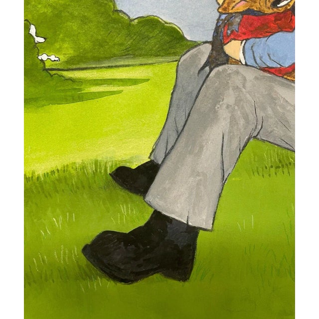 This is just a great original piece. This is one of those paintings I debated keeping. I think it is a significant work...