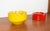 Mid-Century Modern German Space Age Red and Yellow Ceramic Ashtrays, 1960s, Set of 2 For Sale - Image 16 of 18
