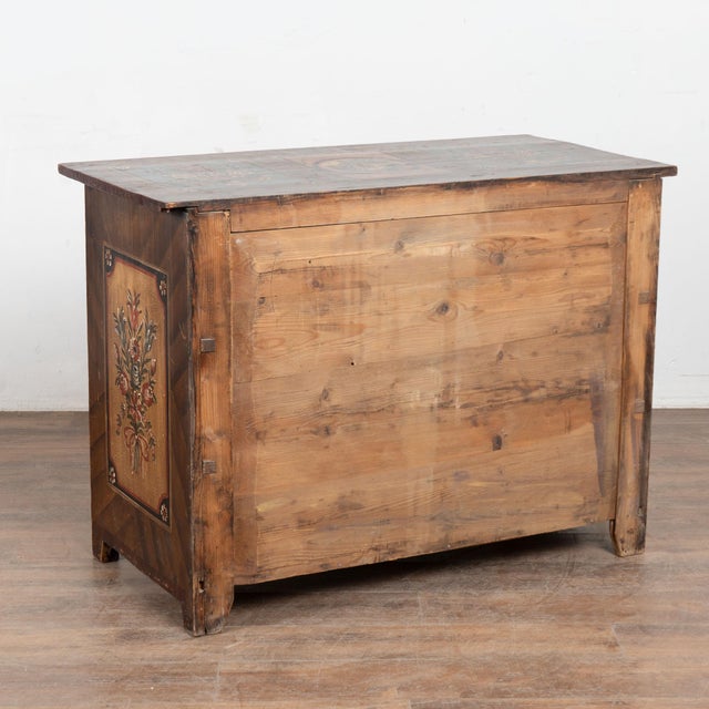 19th Century Original Hand Painted Blanket Chest of Three Drawers From Hungary For Sale - Image 13 of 13