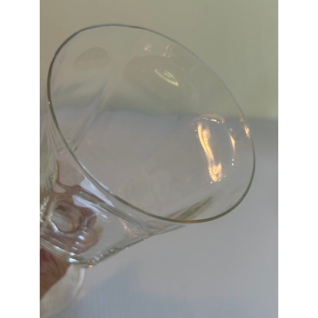 Vintage 1960s Lenox "Antique Clear" Pattern Crystal Water Goblet 6.75" Tall Baluster Set of Ten(10) For Sale - Image 13 of 16