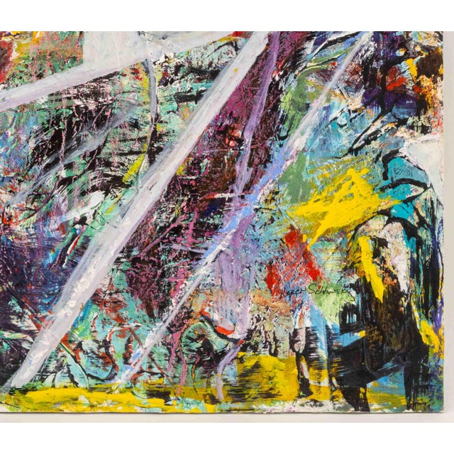 Early 21st Century Karen Schlansky "Wind Swirl" Mixed Media For Sale - Image 5 of 8