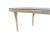 2000 - 2009 Mid-Century Style White Gesso Coffee Table With Antique Mirrored Top For Sale - Image 5 of 7