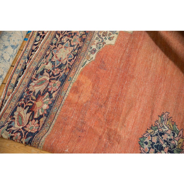 1920s Antique Persian Farahan Sarouk Medallion Wool Carpet For Sale In New York - Image 6 of 18