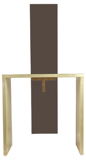 CIMABUE BROWN Chair by Ferdinando Meccani for Meccani