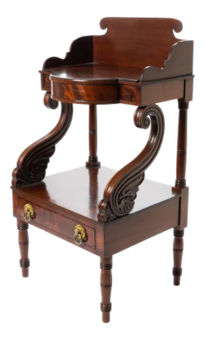 American Neoclassic Mahogany Wash Stand, 1825-30