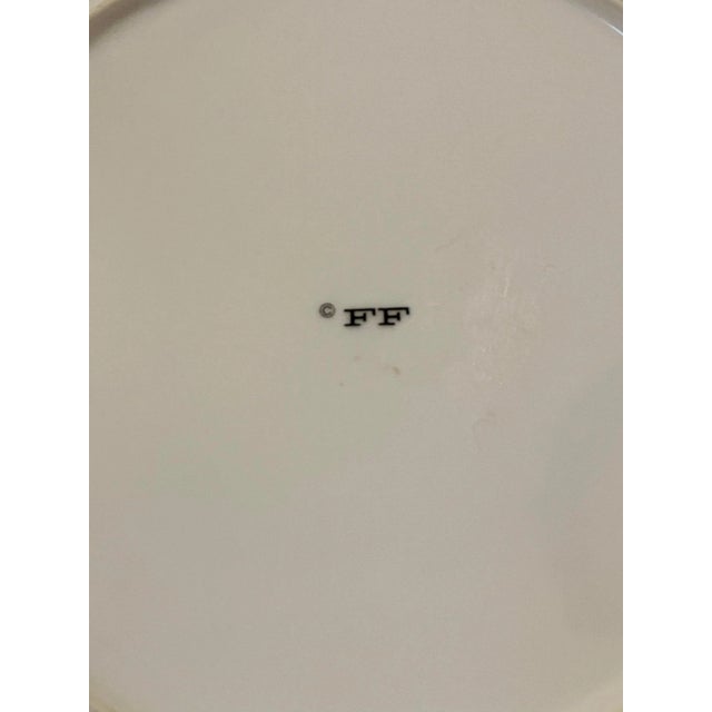 Hollywood Regency Fitz and Floyd Brown Shell 12” Round Platter For Sale - Image 3 of 5