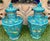 Rare Pair of Chinese Turquoise-Ground Fahua Ware Octagonal Lidded Vases, Ming For Sale - Image 15 of 18