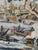 Vintage French Needlepoint Tapestry with Landscape Motif in the style of Aubusson, 1960s For Sale - Image 6 of 18