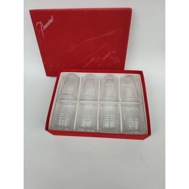 Set of 8 Baccarat Crystal Tumblers, Nancy Pattern. An iconic design from the crystalworks, all tumblers are signed and in...