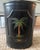 Tall umbrella stand with a handpainted palm tree to both sides. Pretty raised detailing to highlight the palm tree.