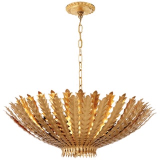 AERIN for Visual Comfort Signature Hampton Medium Chandelier in Gild For Sale