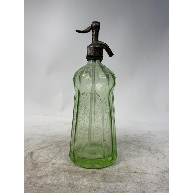 Metal Vintage Italian Glass Soda Water, 1930s For Sale - Image 7 of 8