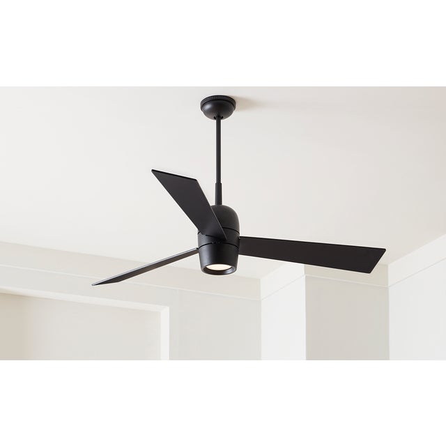 Black Thomas O'Brien by Visual Comfort Fan Alba 60" LED Ceiling Fan in Midnight Black For Sale - Image 8 of 9