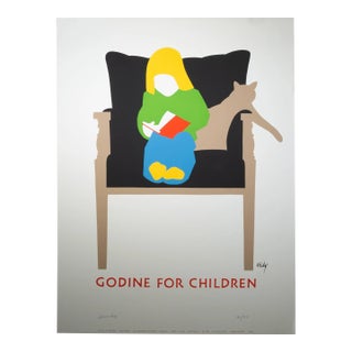 Original Signed Lance Hidy, Godine for Children, Poster c.1982 For Sale