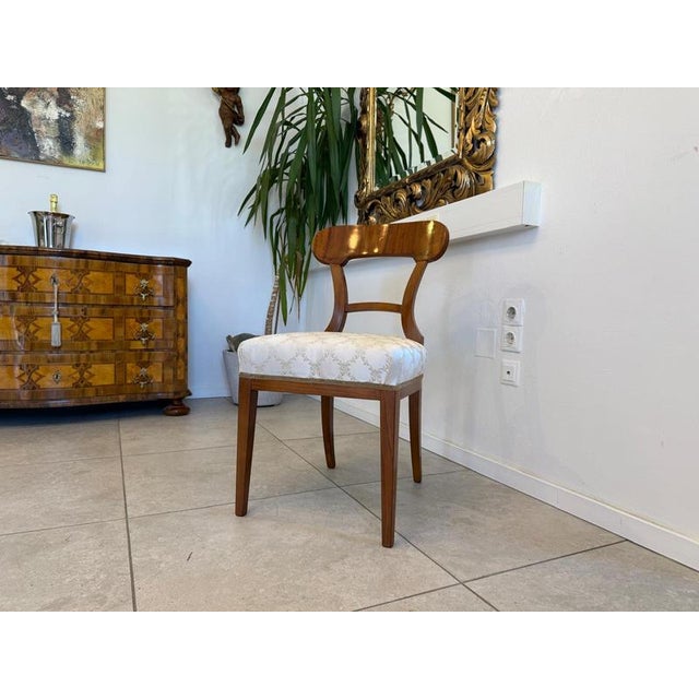 Biedermeier Chair in Walnut For Sale - Image 4 of 13